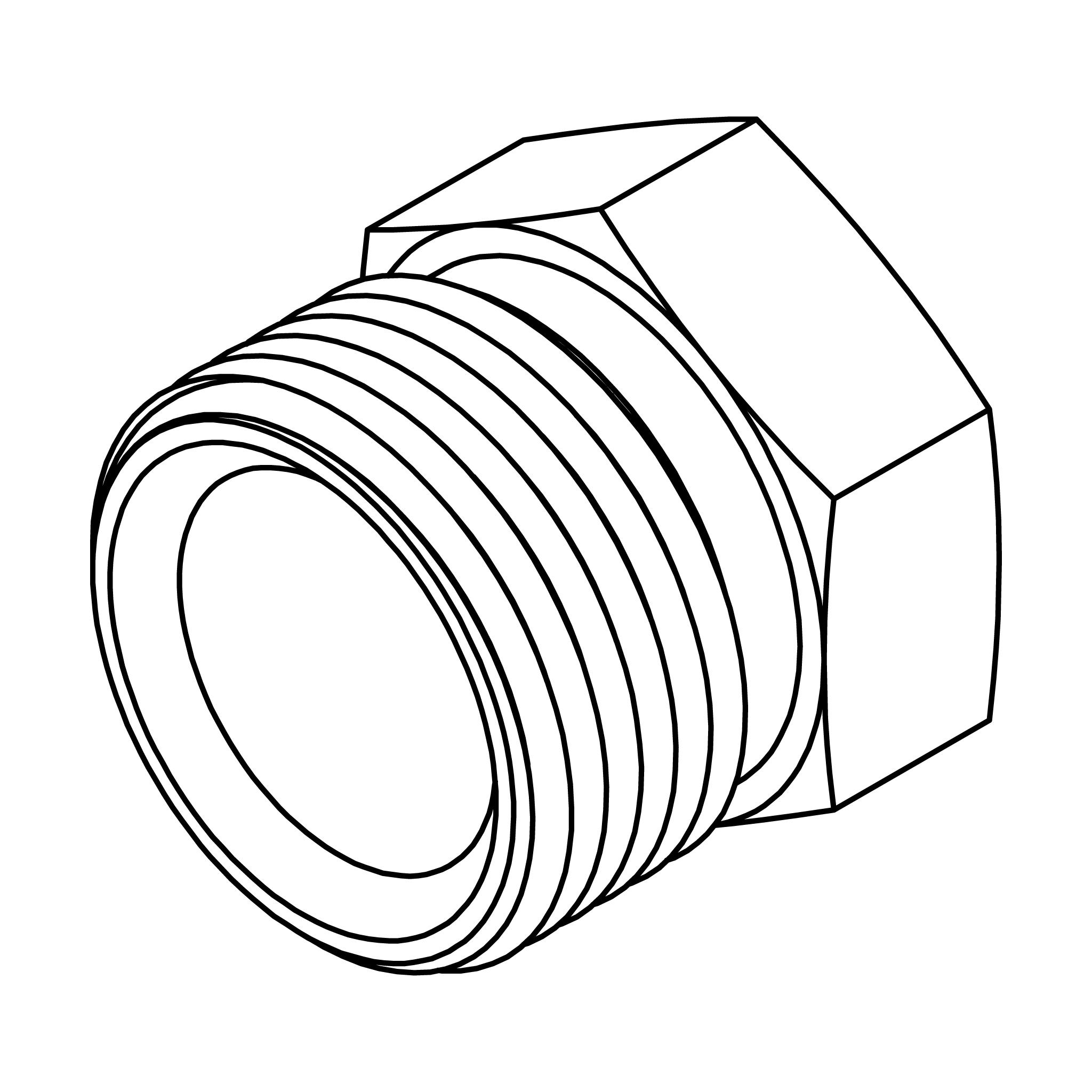 Inverted Flare Nut-Brass