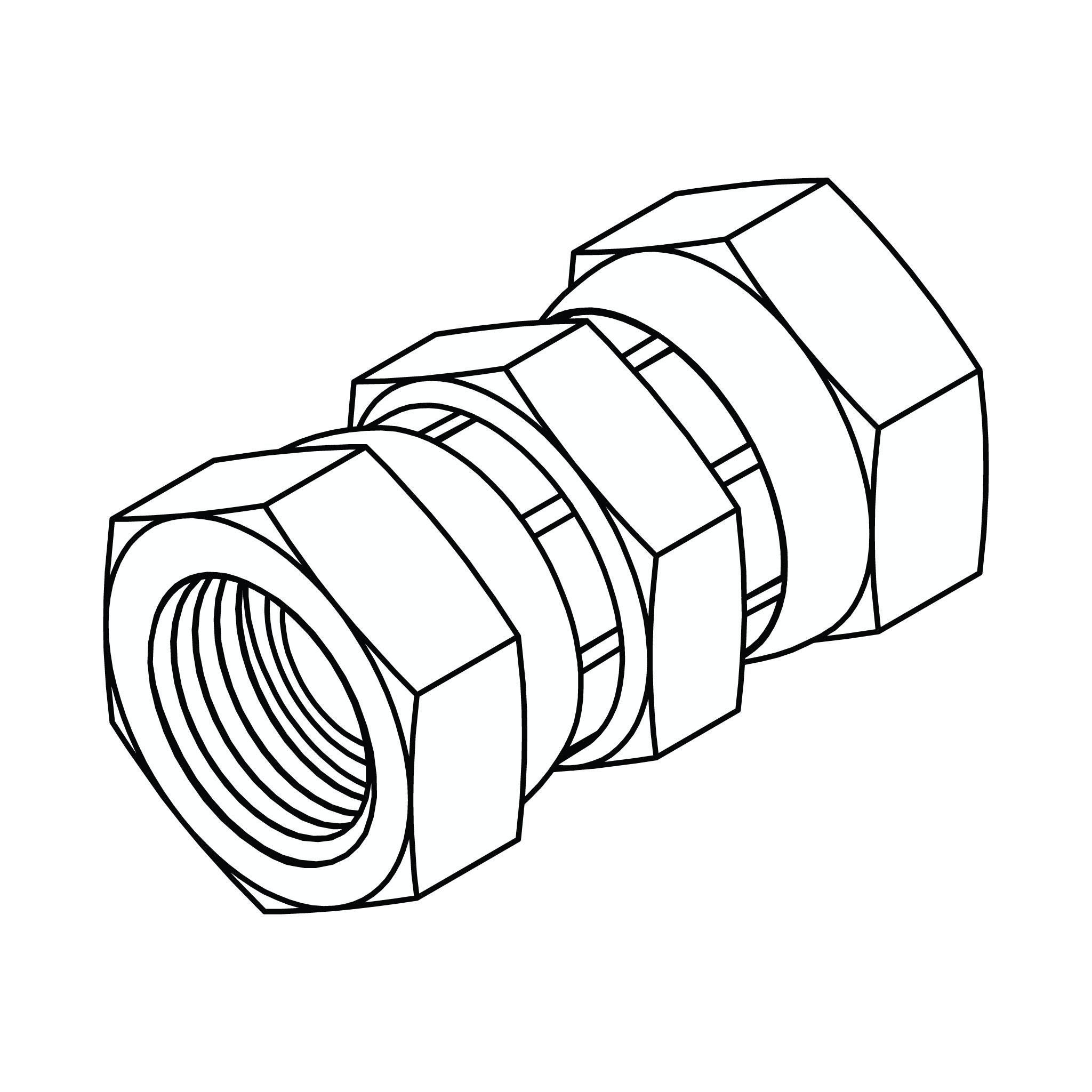 Pipe Dual Swivel Union