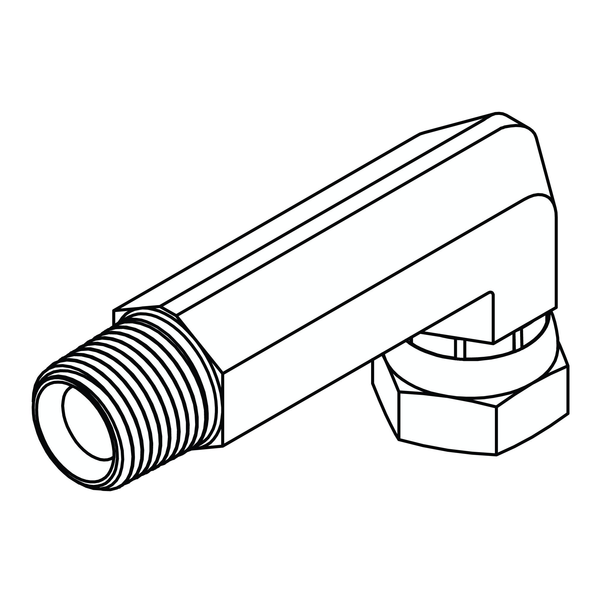 Pipe to Pipe Swivel Elbow 90° - Extra Long
