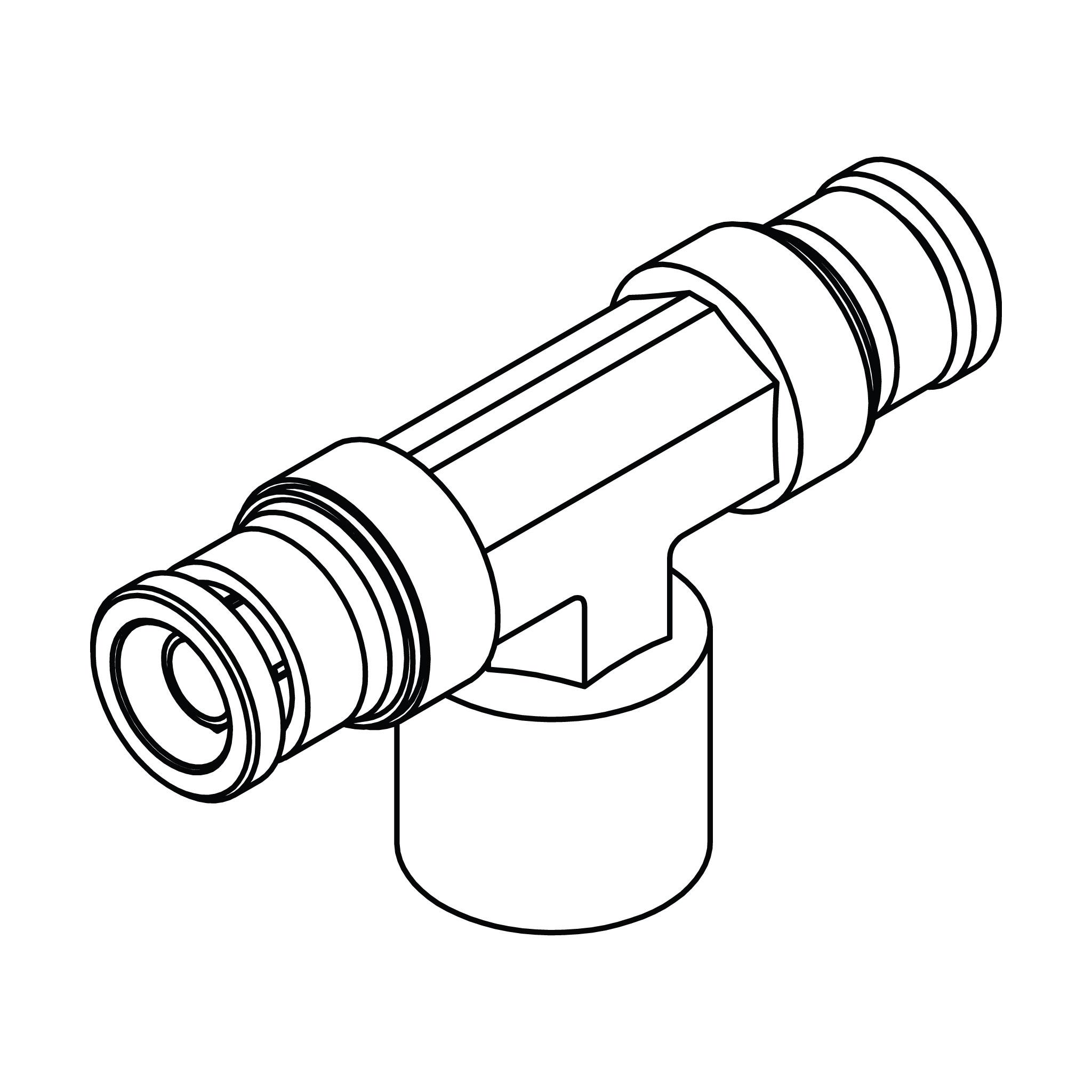 Tube to Pipe Branch Tee