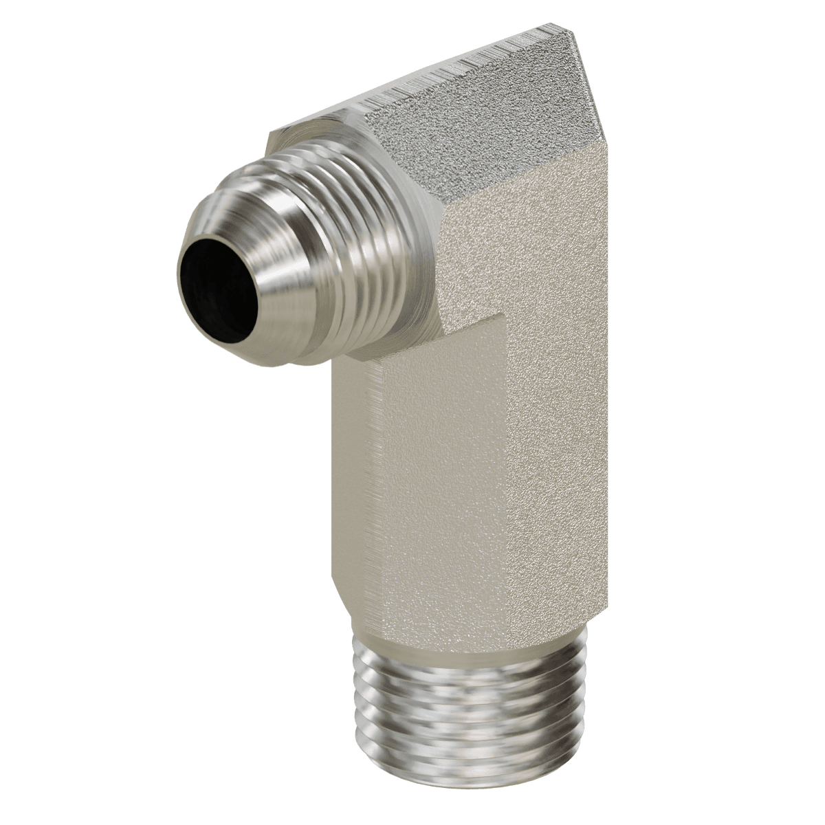 JIC to Pipe - Long Elbow 90°