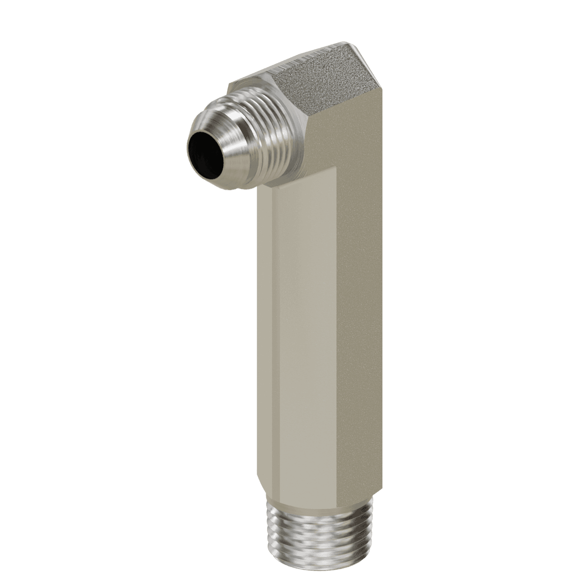 JIC to Pipe - Extra Long Elbow 90°