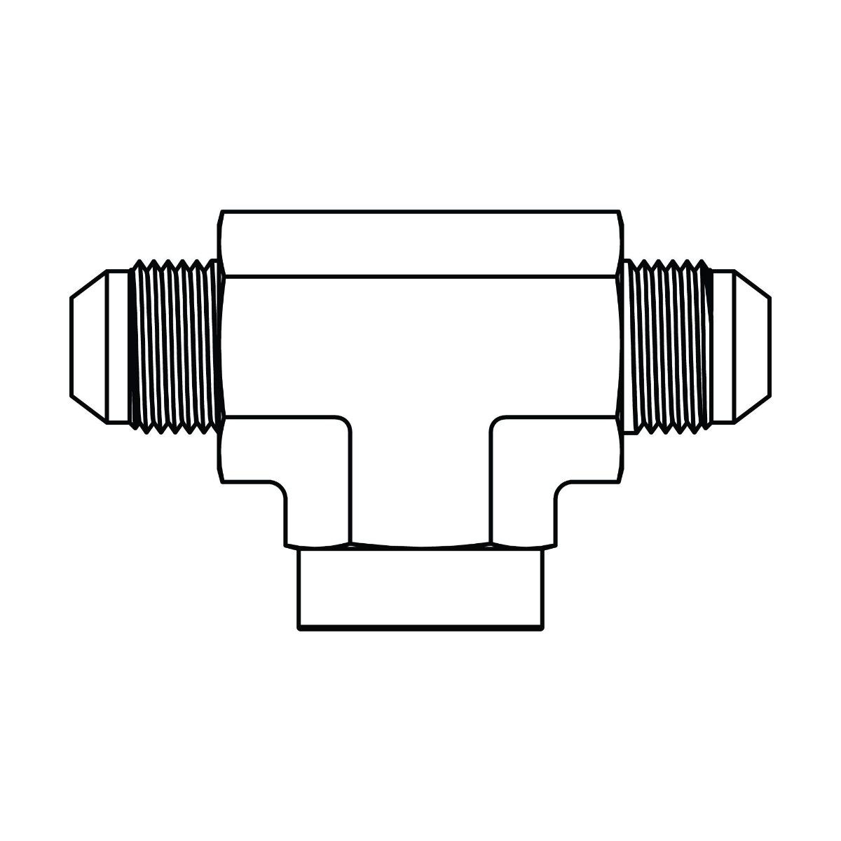 JIC to Pipe Branch Tee