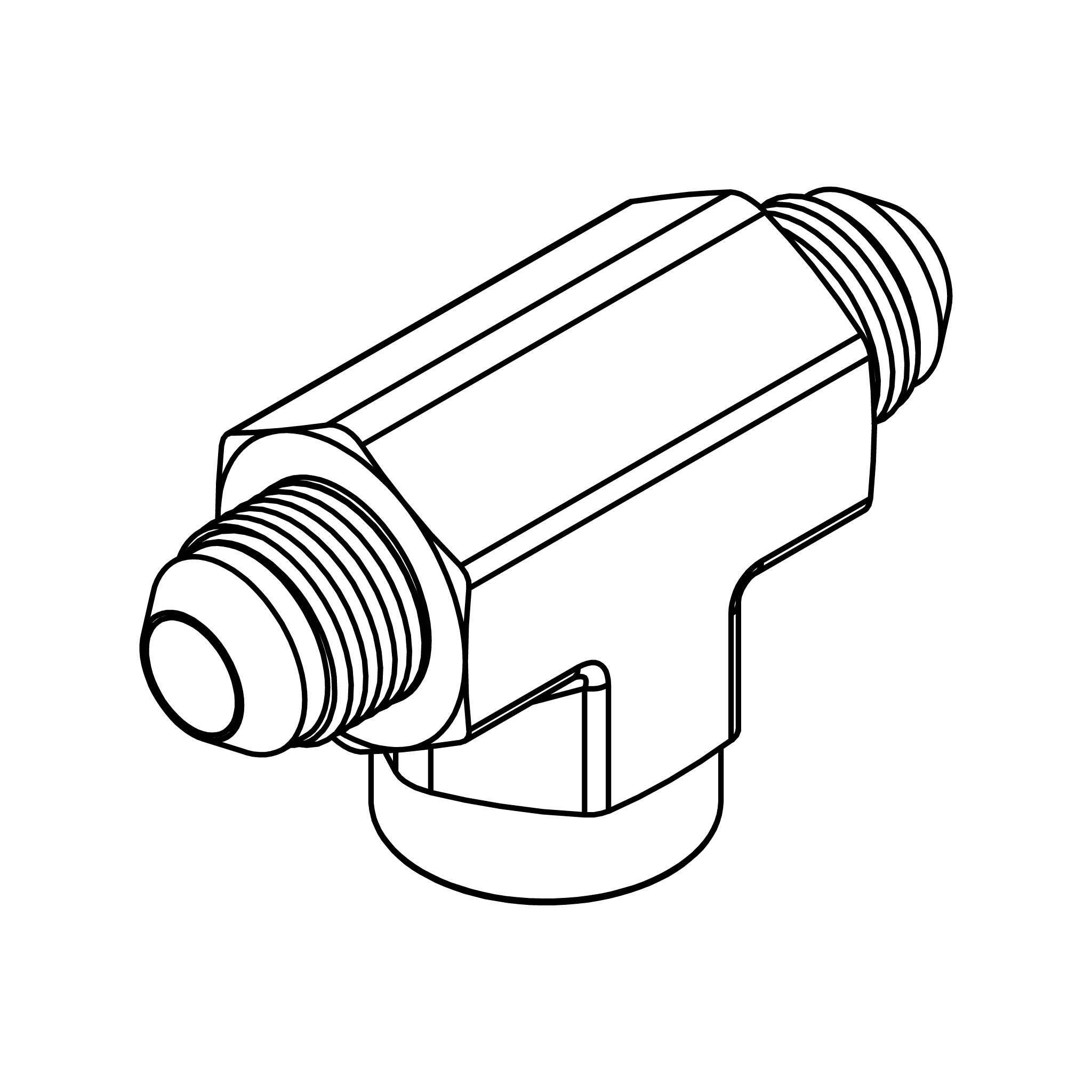 JIC to Pipe Branch Tee