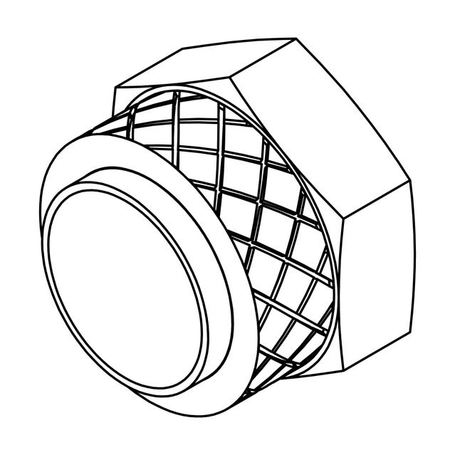 Brass Nut and Nylon Sleeve Assembly