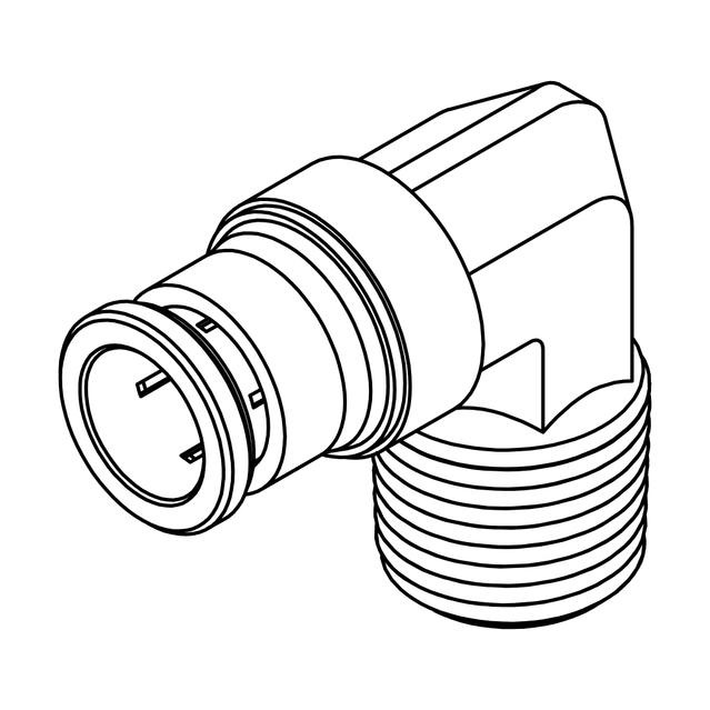 Tube to Pipe Elbow 90°