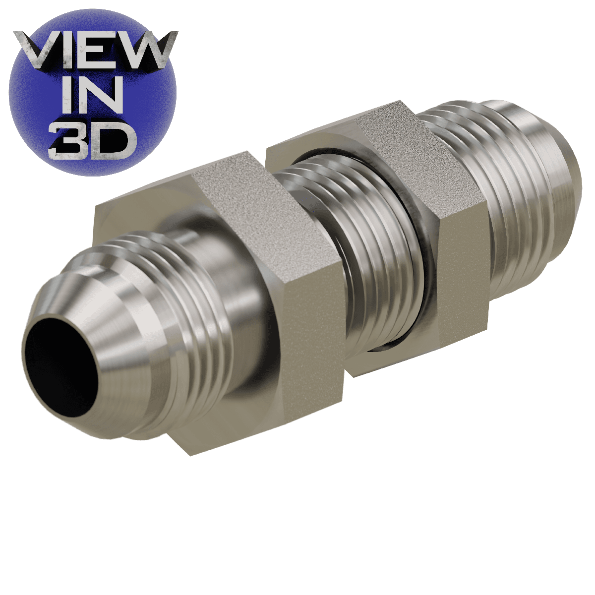 JIC Bulkhead Union with Locknut