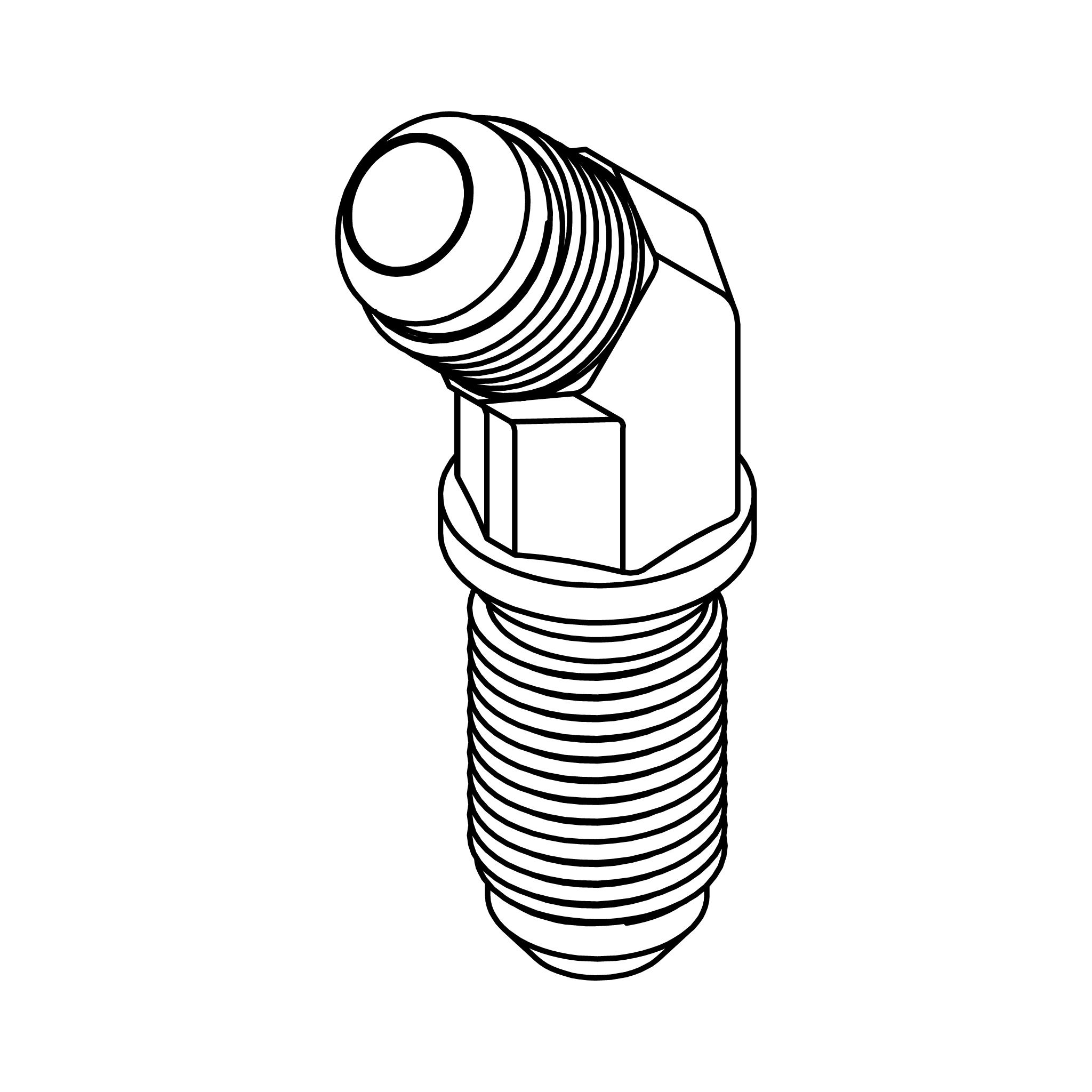 JIC Bulkhead Union Elbow 45&deg;