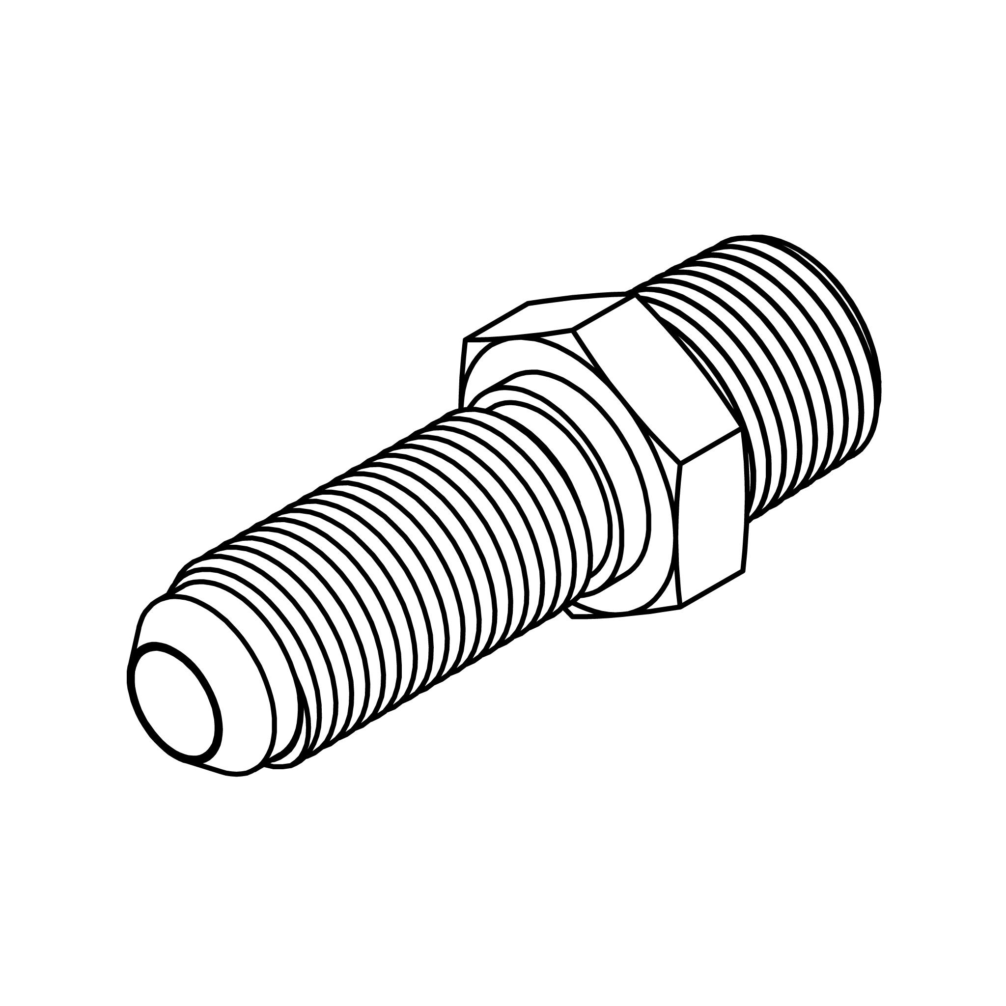 JIC to Pipe Bulkhead