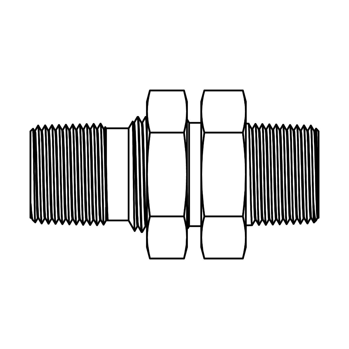 Pipe Bulkhead with Locknut