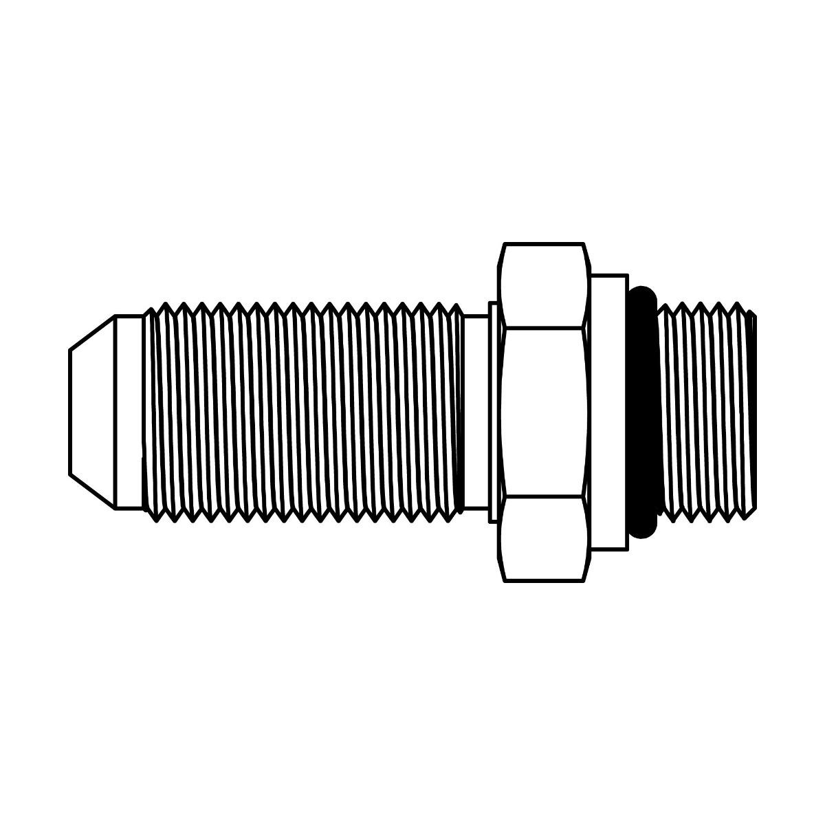 JIC to O-Ring Bulkhead