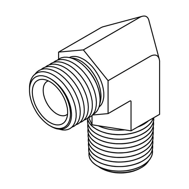 BSPP to BSPT Elbow 90°