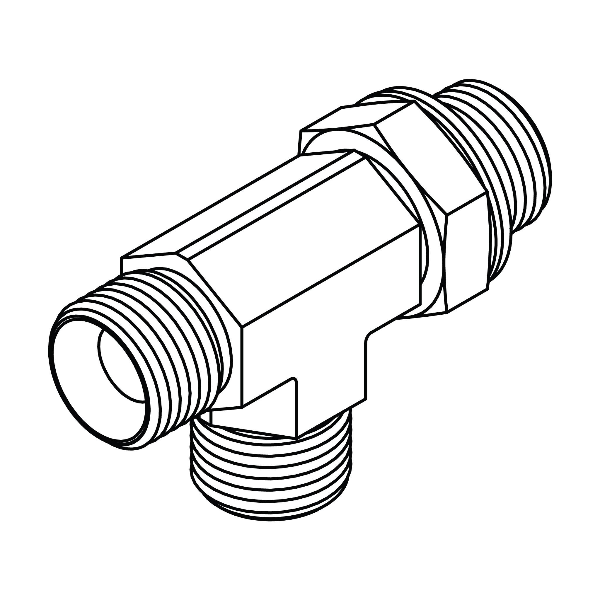 BSPP Adjustable Run Tee