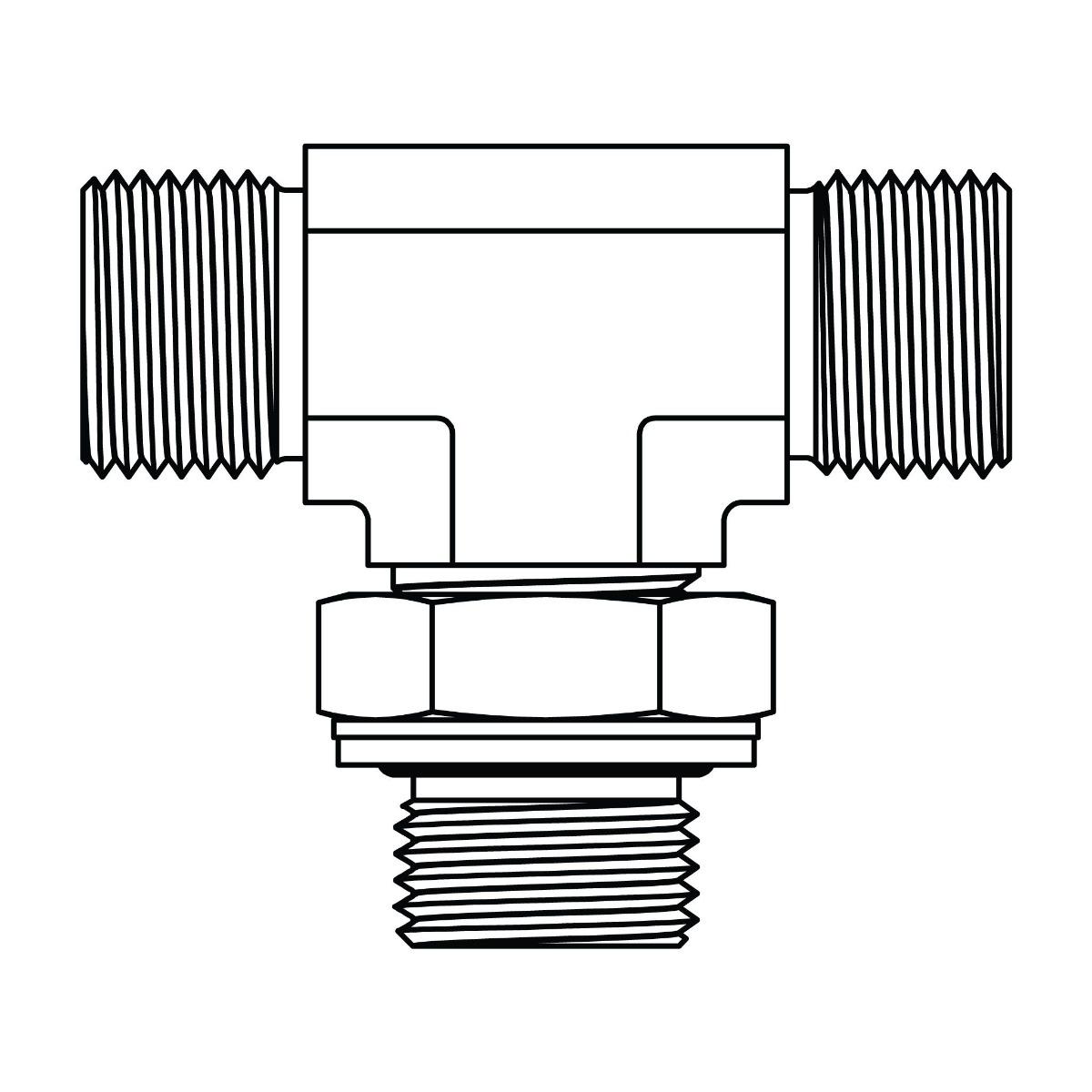 BSPP Adjustable Branch Tee