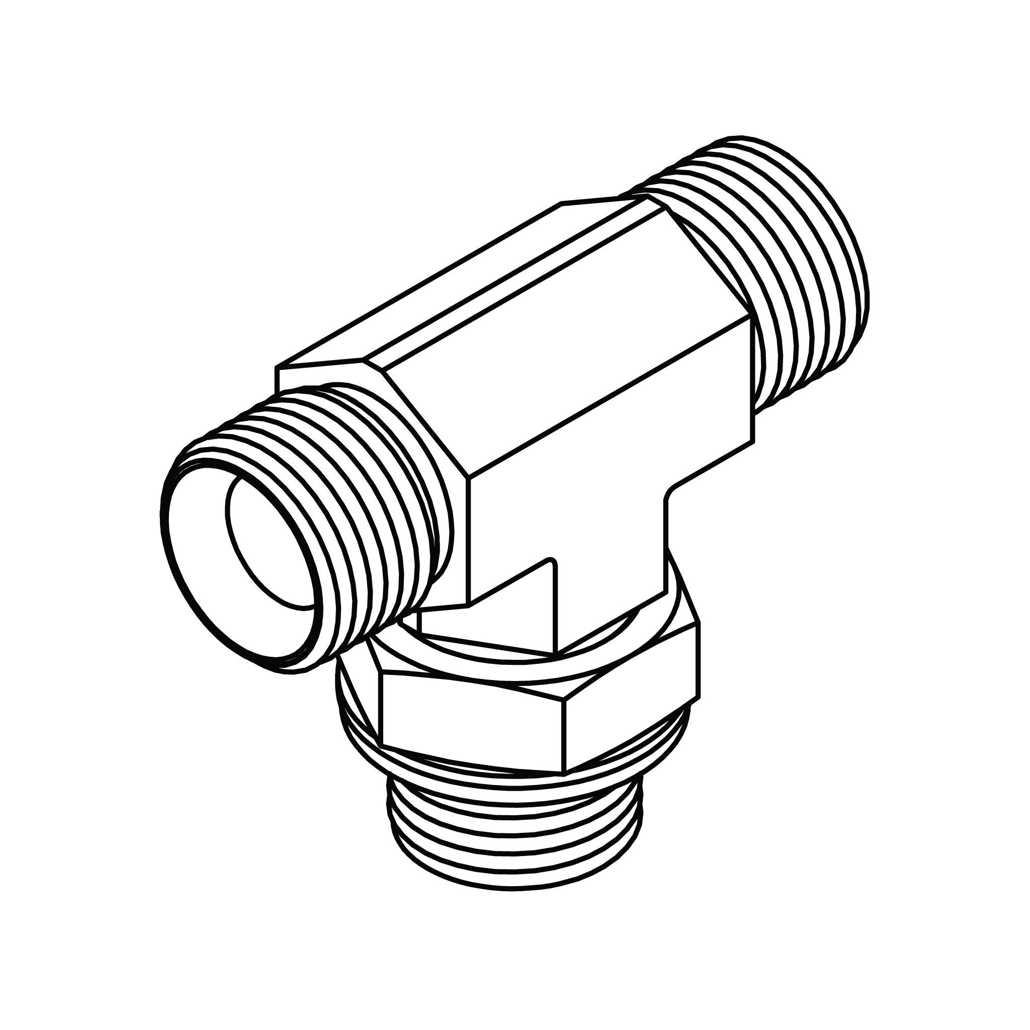 BSPP Adjustable Branch Tee