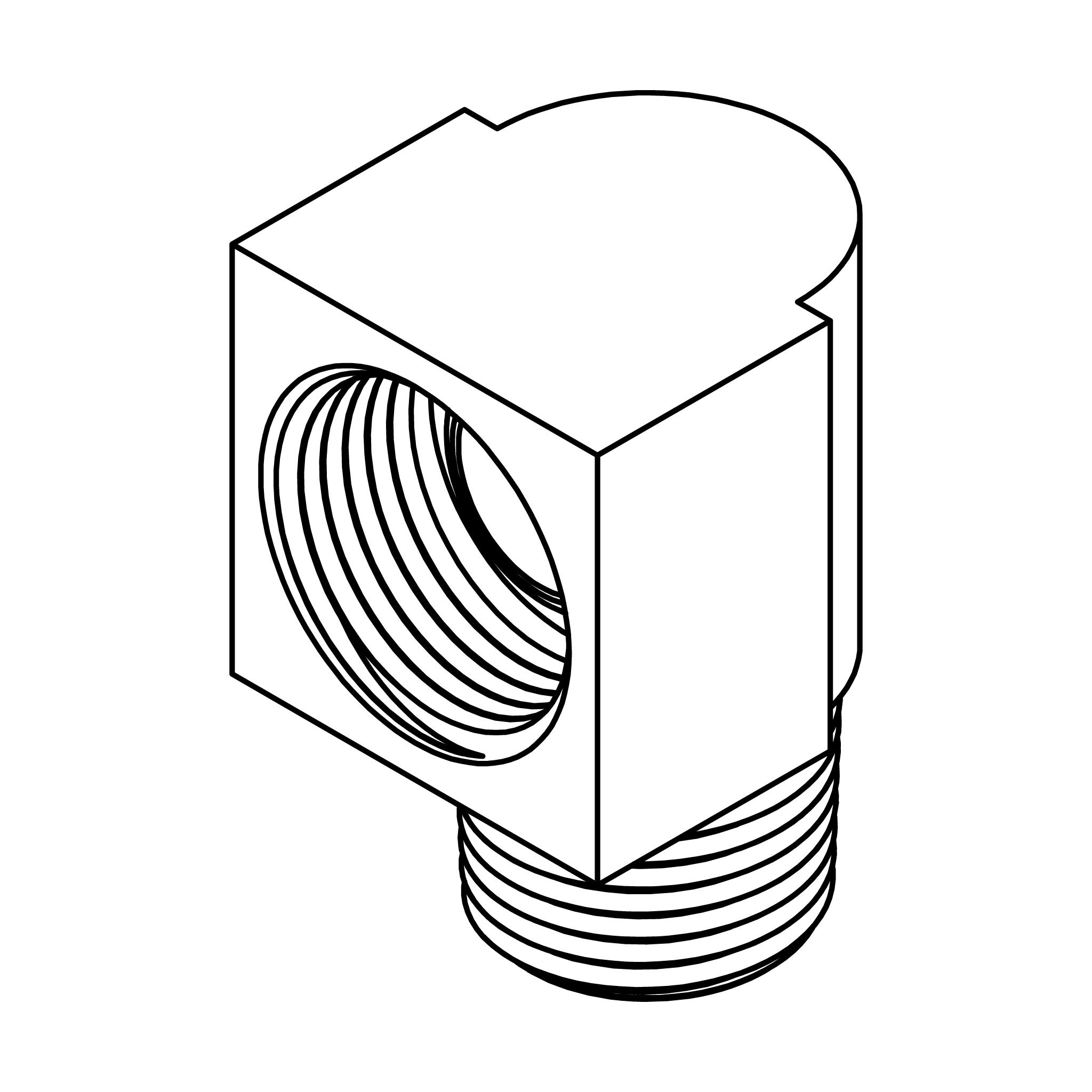 Tube to Pipe Elbow 90°