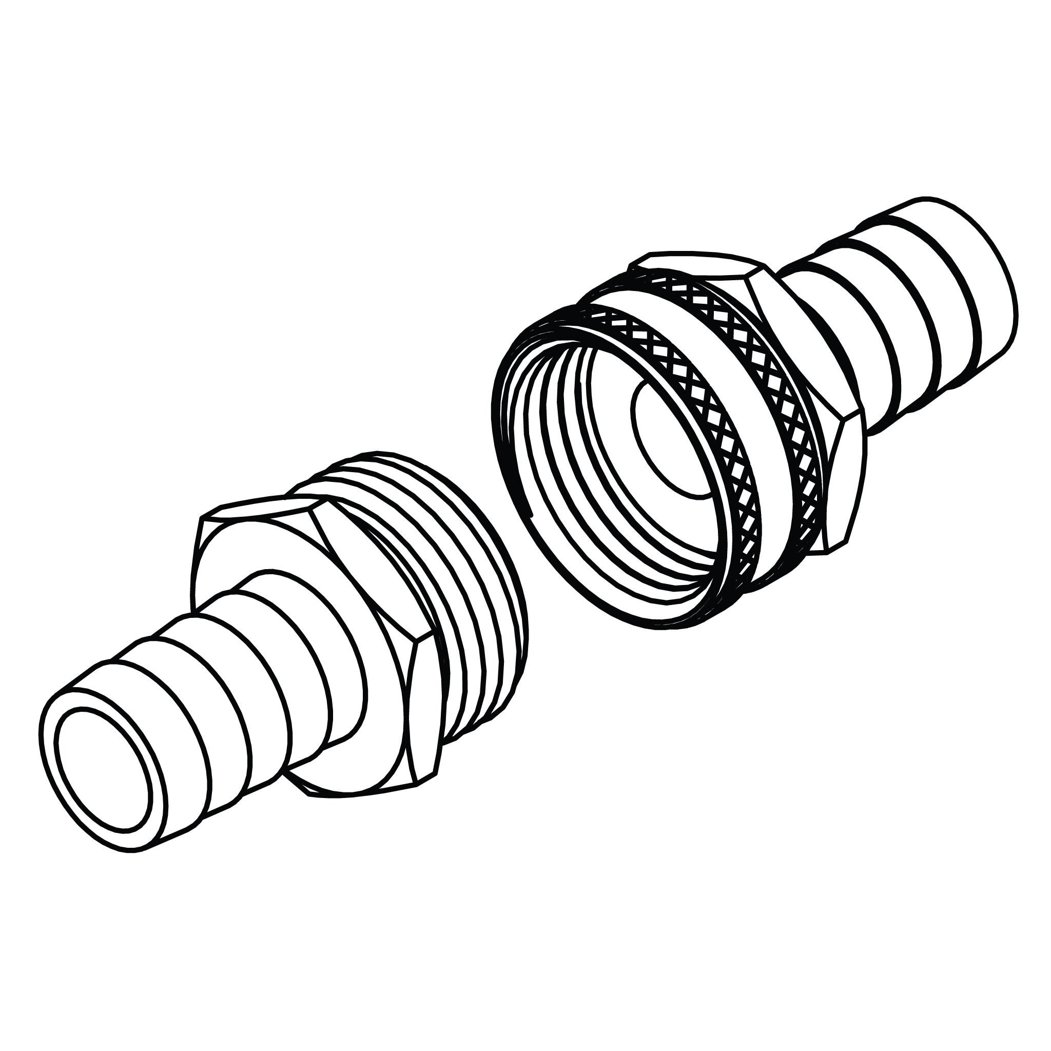 GHT Hose Barb Assembly