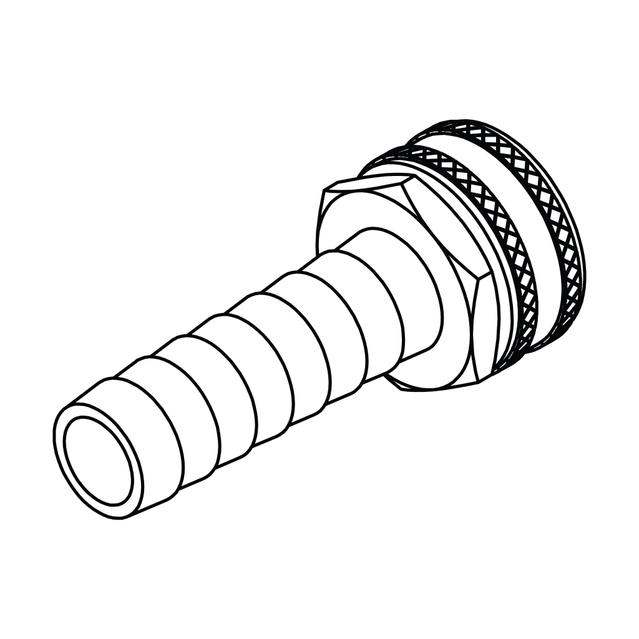 Long Shank Garden Hose Barb (GHB) to GHT