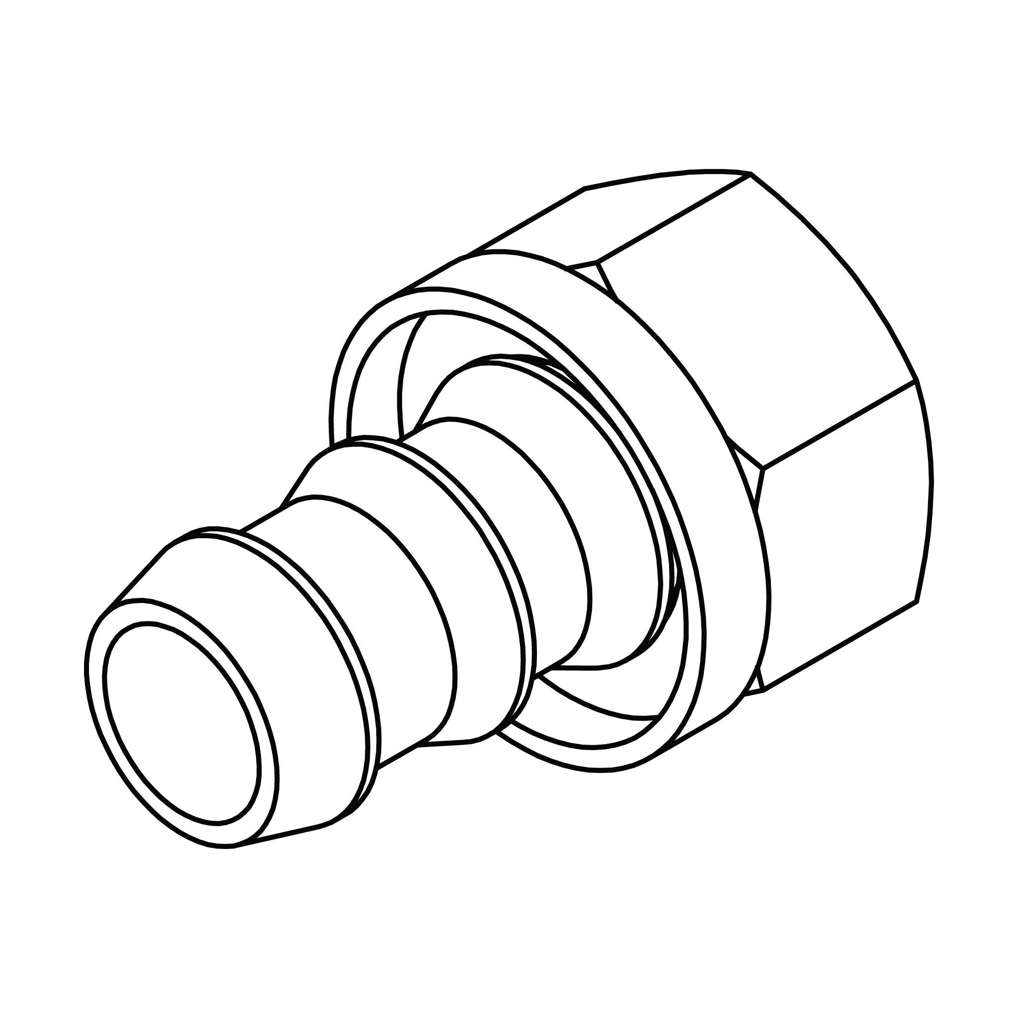 Push-on Barb to SAE 45° Inverted Flare