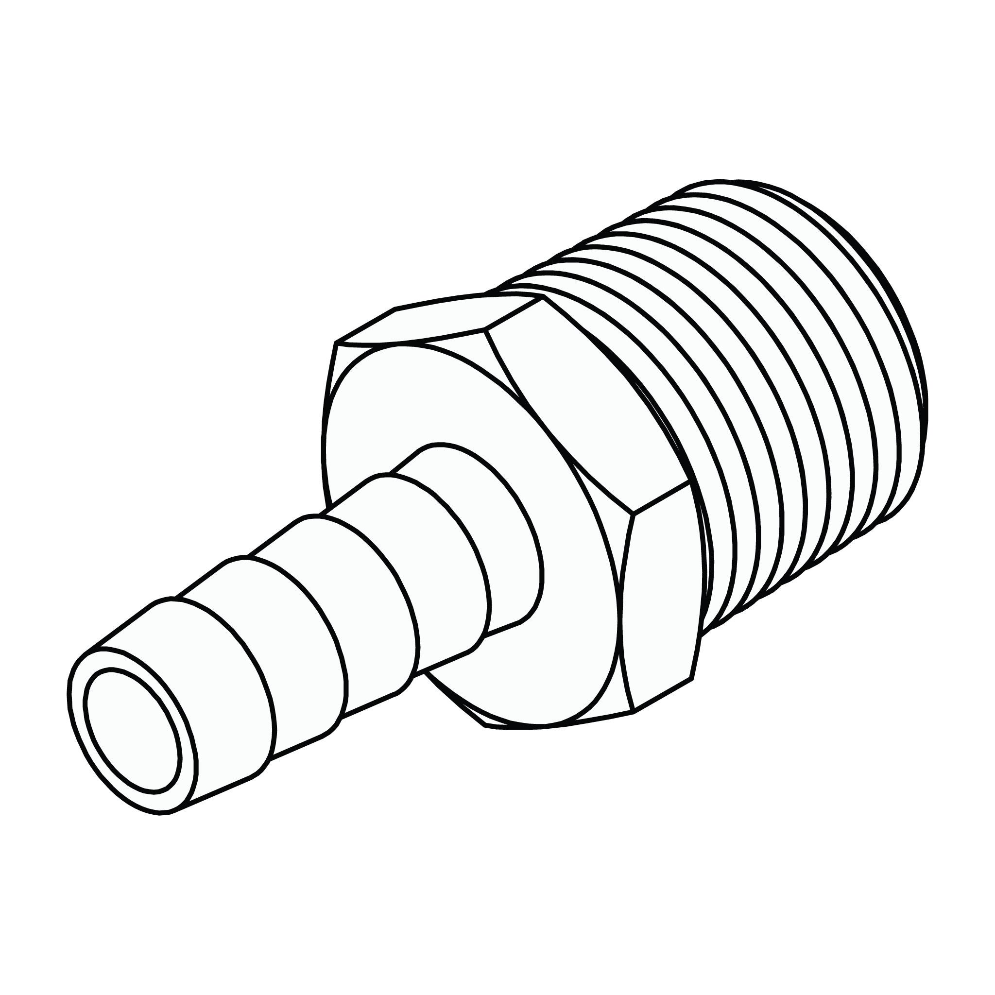Hose Barb to Pipe