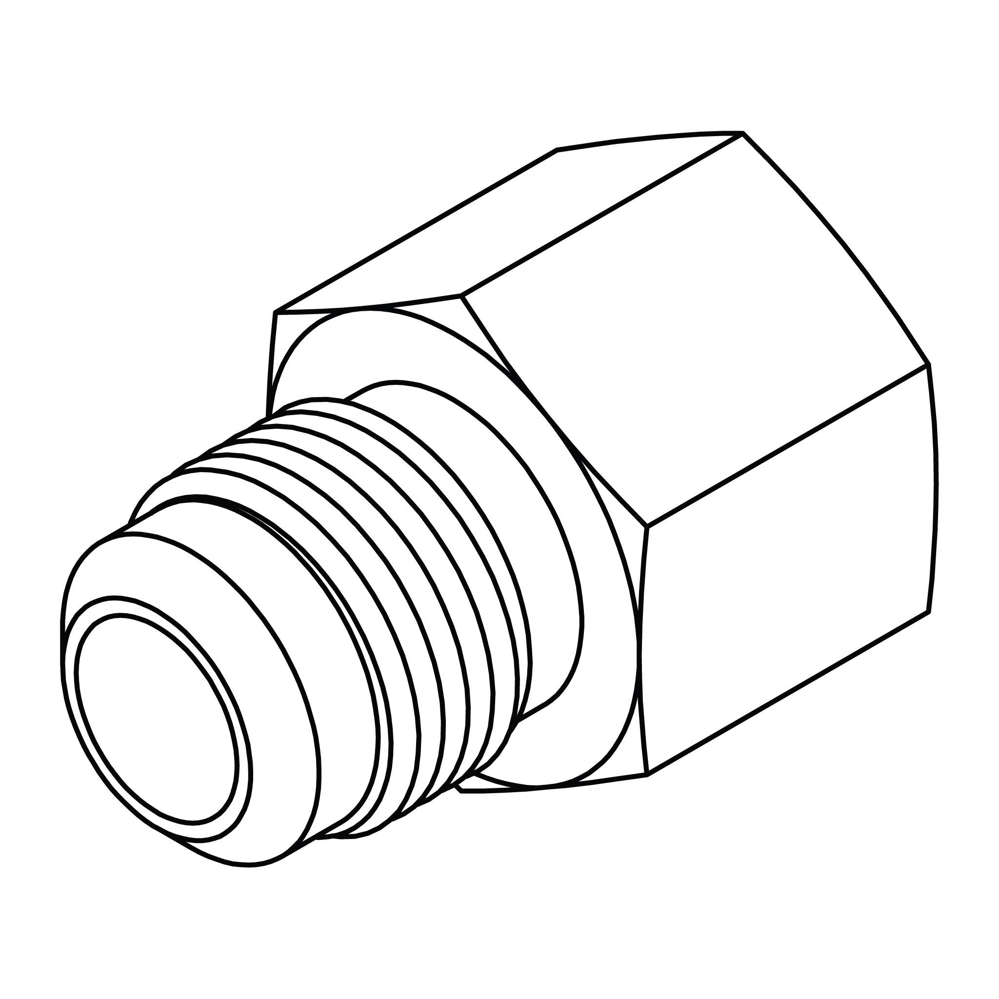 SAE 45° Tube to Pipe
