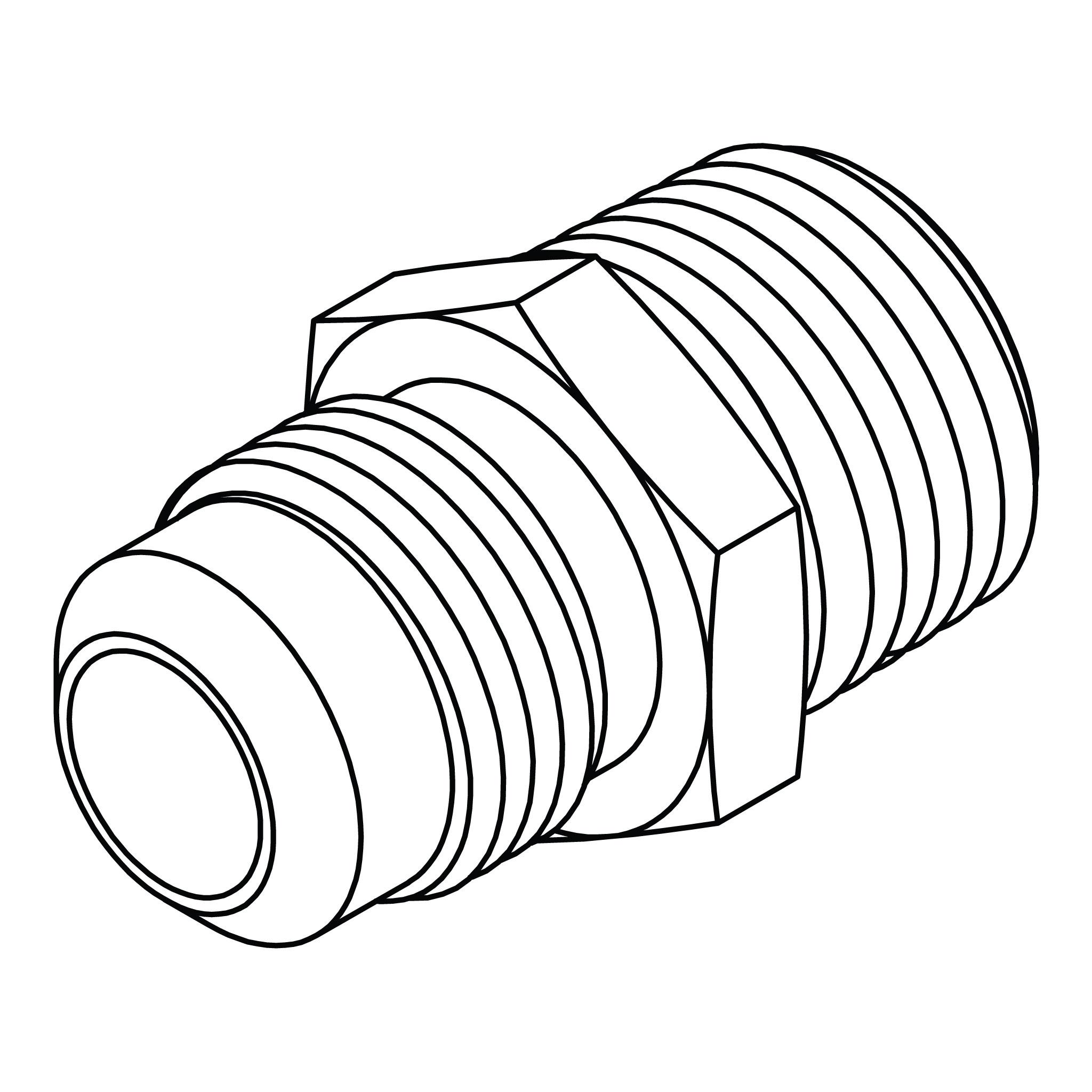 SAE 45° Tube to Pipe