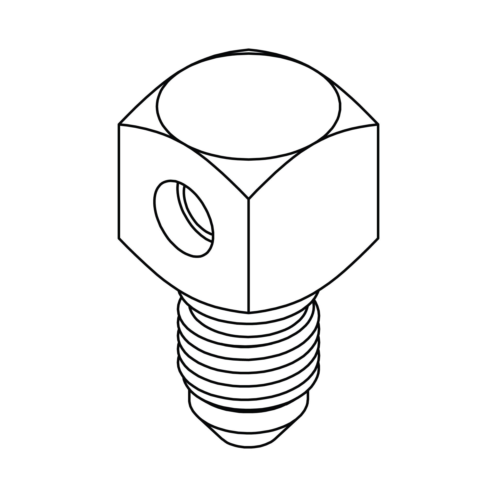 Braze Port to JIC Elbow 90°