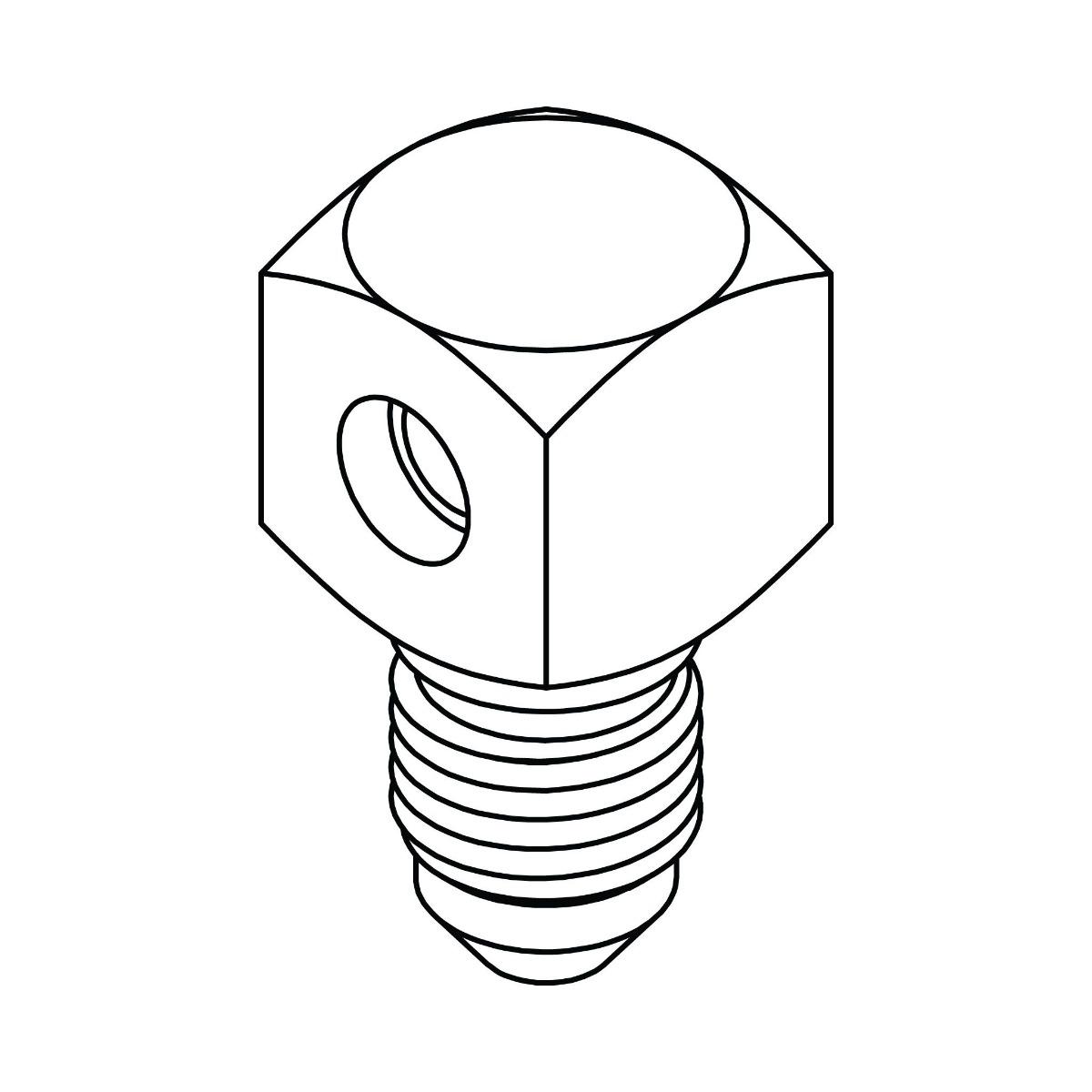 Braze Port to JIC Elbow 90&deg;