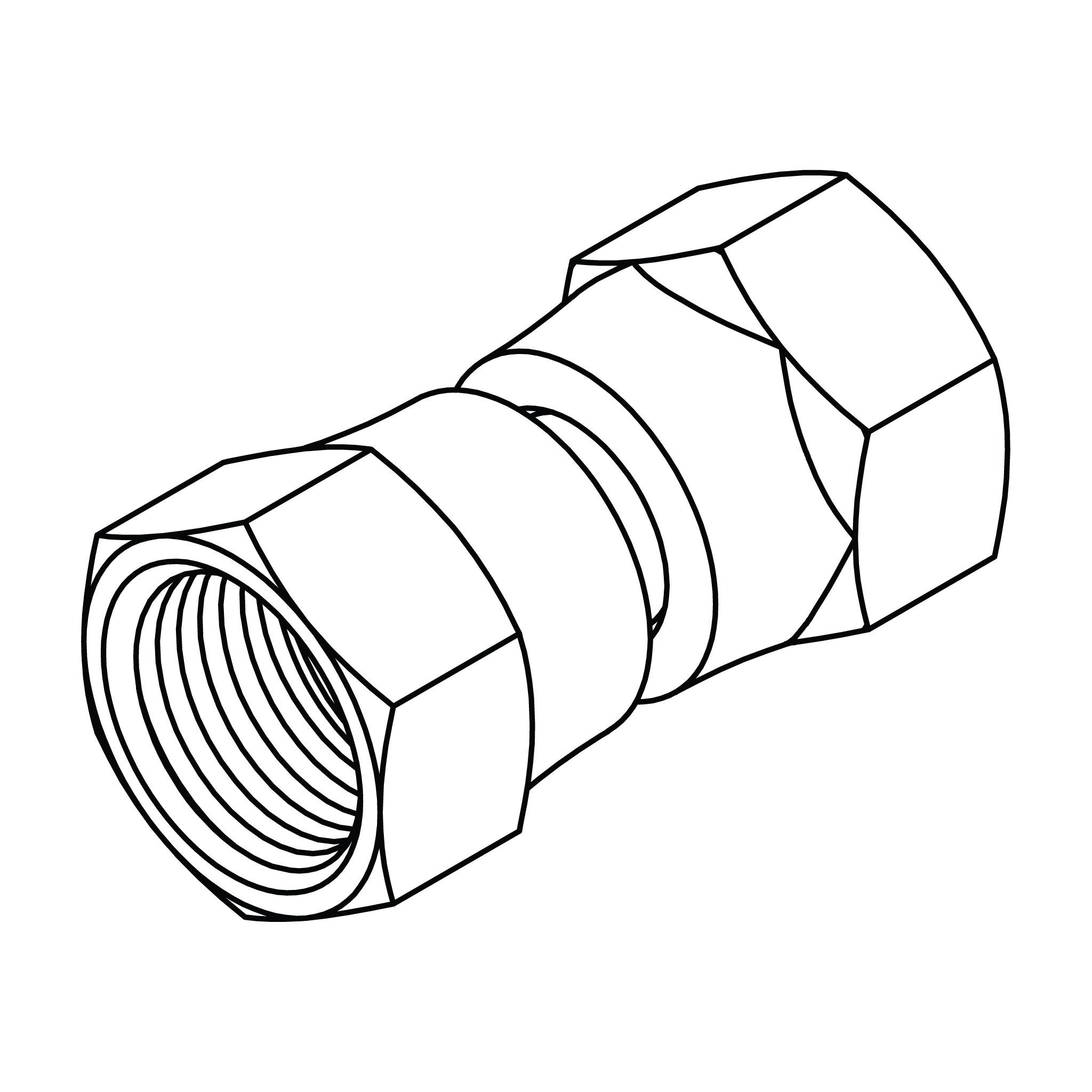 SAE 45° Swivel Union