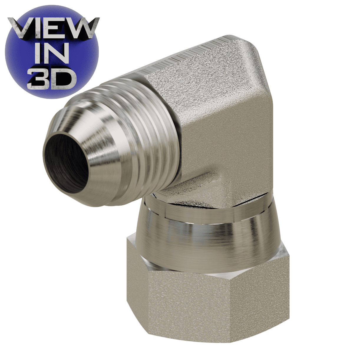 JIC Swivel Elbow 90&deg;