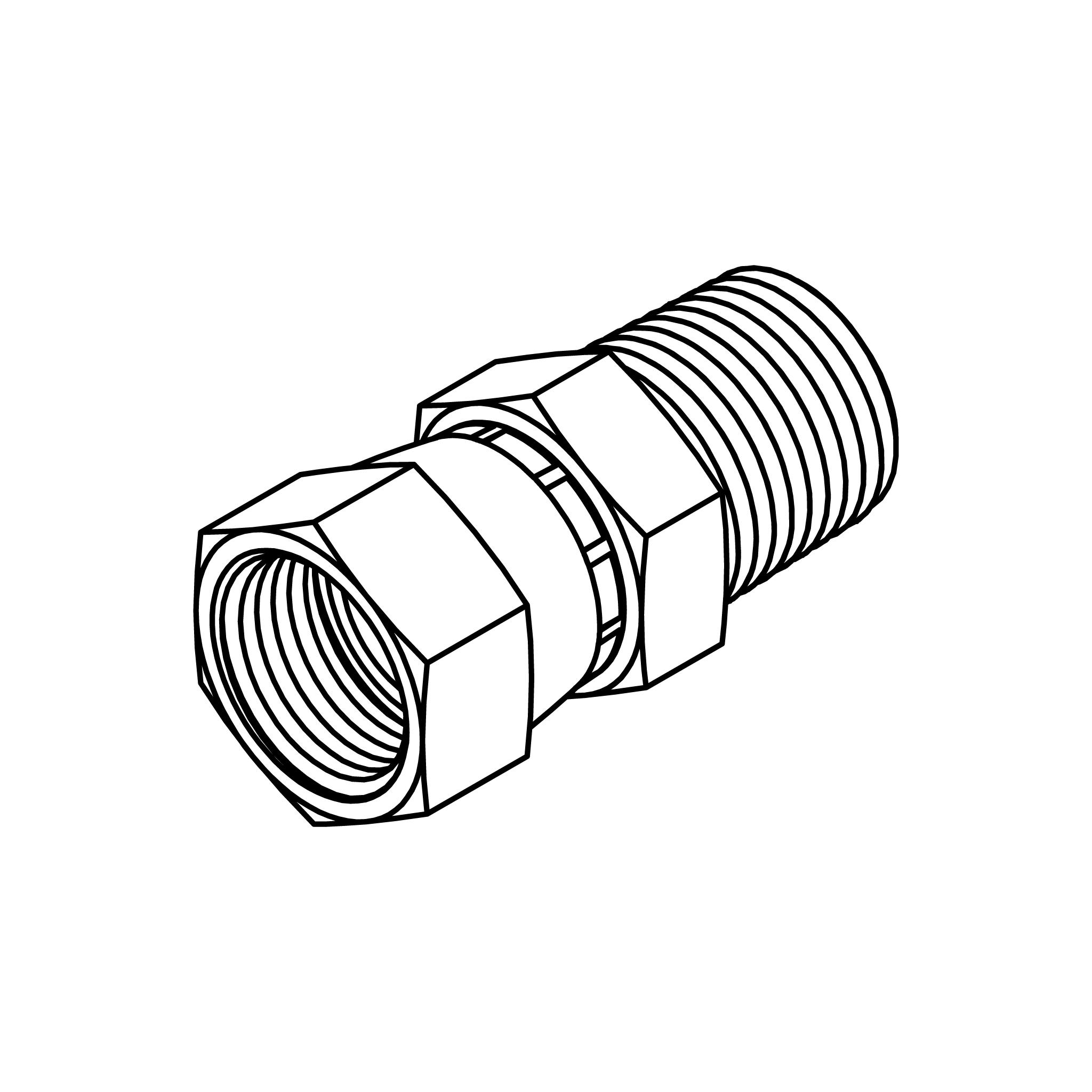 JIC Swivel to Pipe