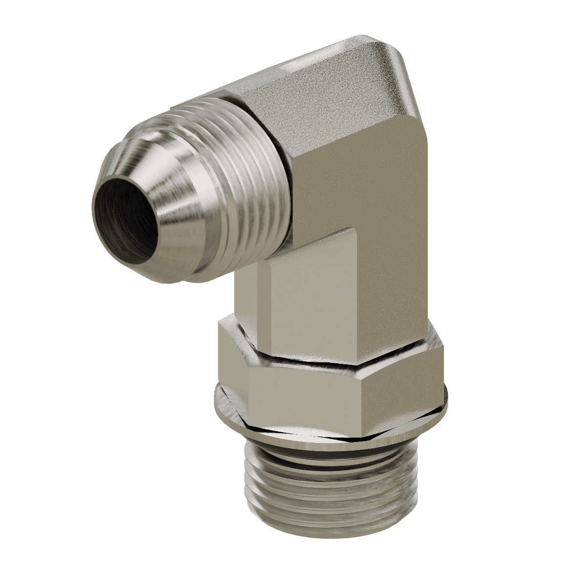 JIC to O-Ring - Long Elbow 90&deg;