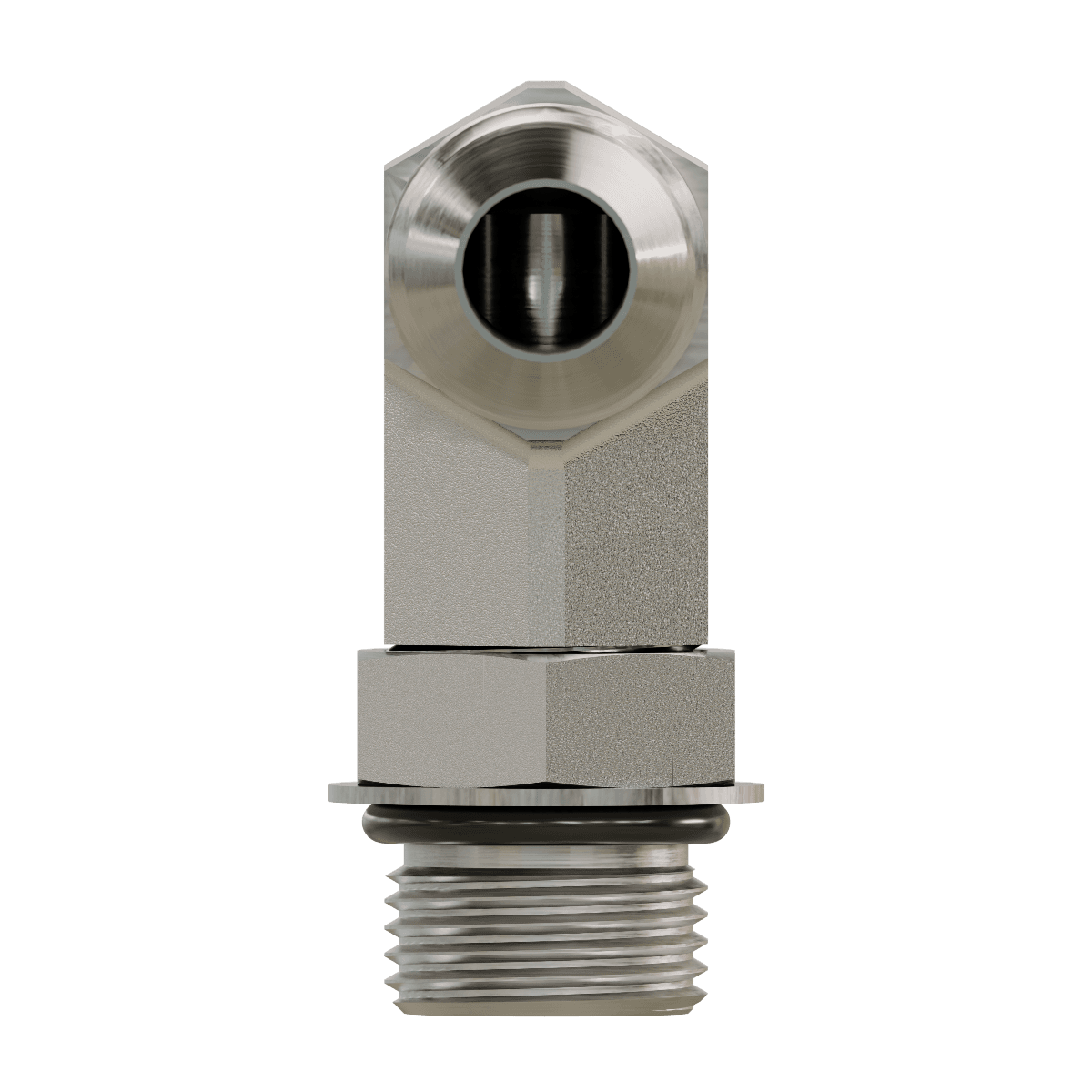 JIC to O-Ring - Long Elbow 90&deg;