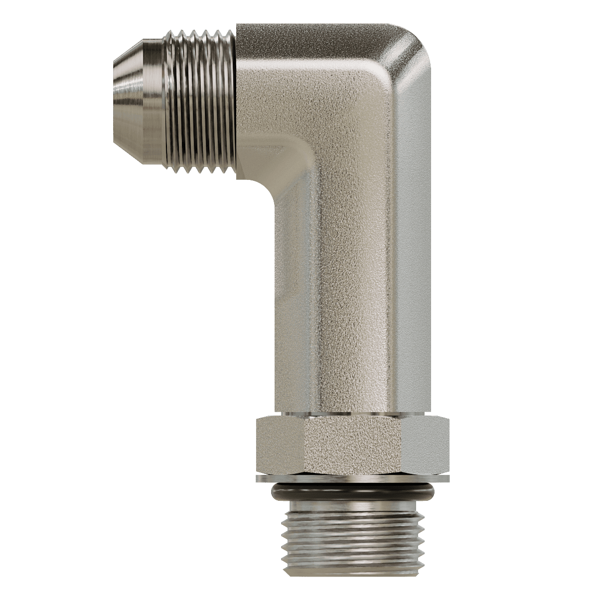 JIC to O-Ring - Extra Long Elbow 90&deg;