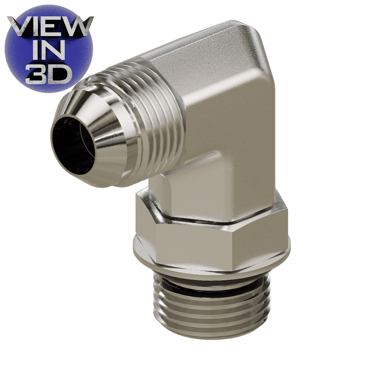 JIC to O-Ring Elbow 90&deg;