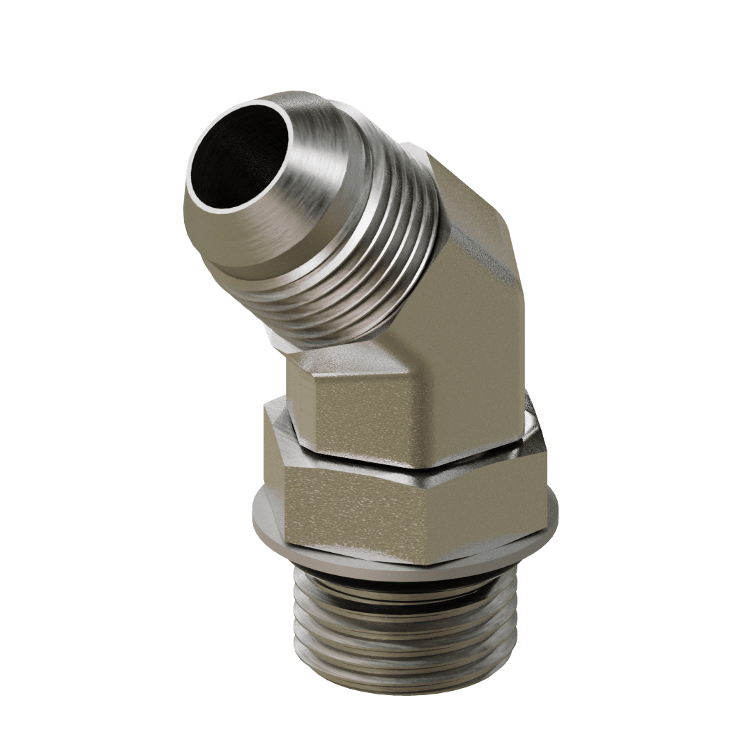 JIC to O-Ring Elbow 45&deg;