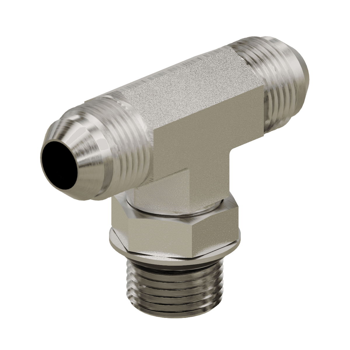 JIC to O-Ring Branch Tee