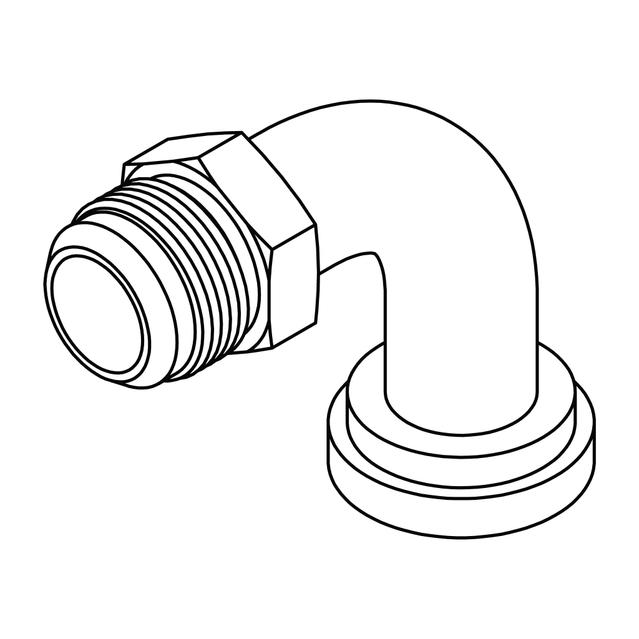 JIC to Flange Elbow 90° - Code 61