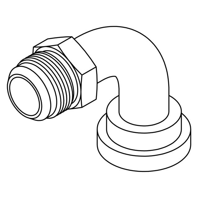JIC to Flange Elbow 90° - Code 62