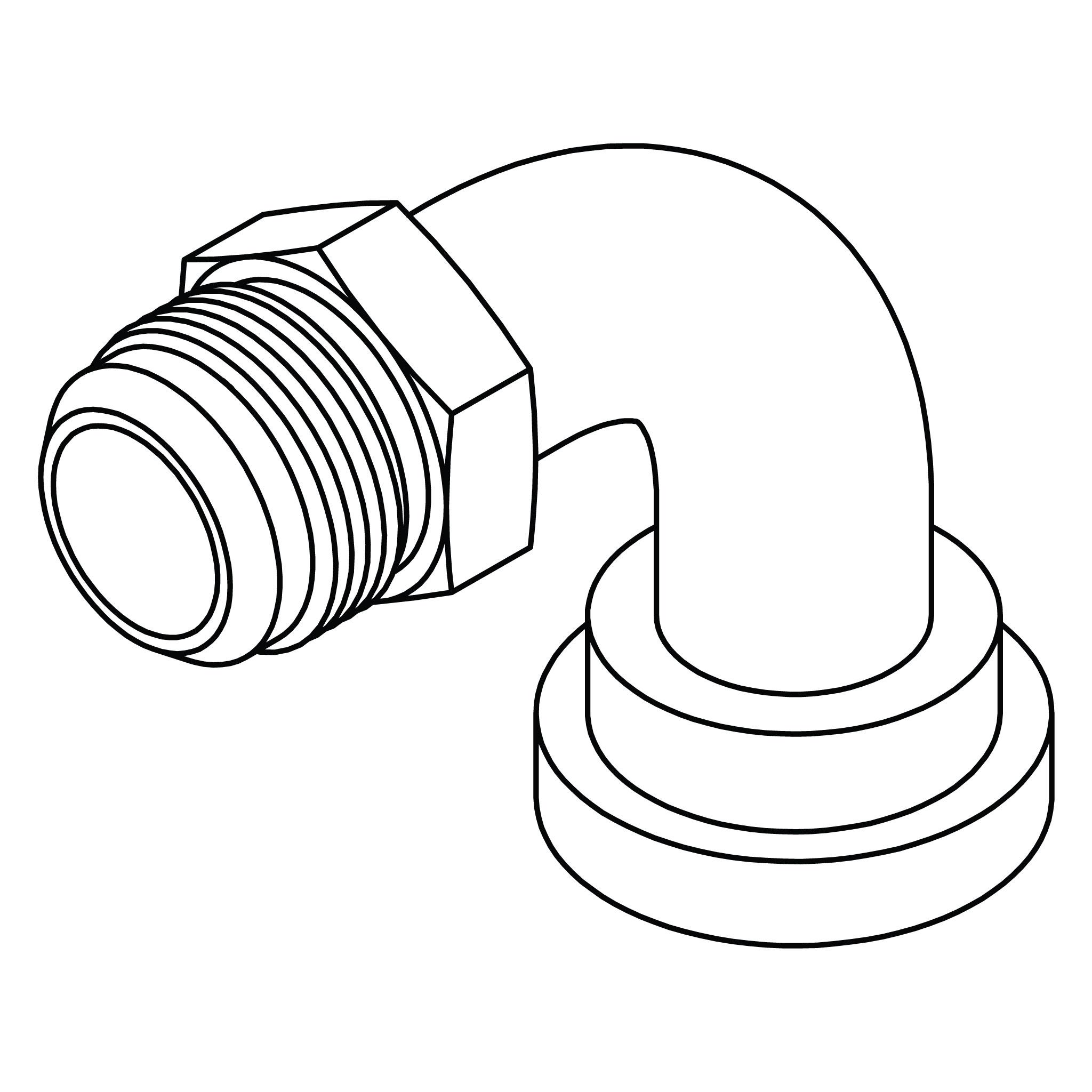 JIC to Flange Elbow 90° - Code 62