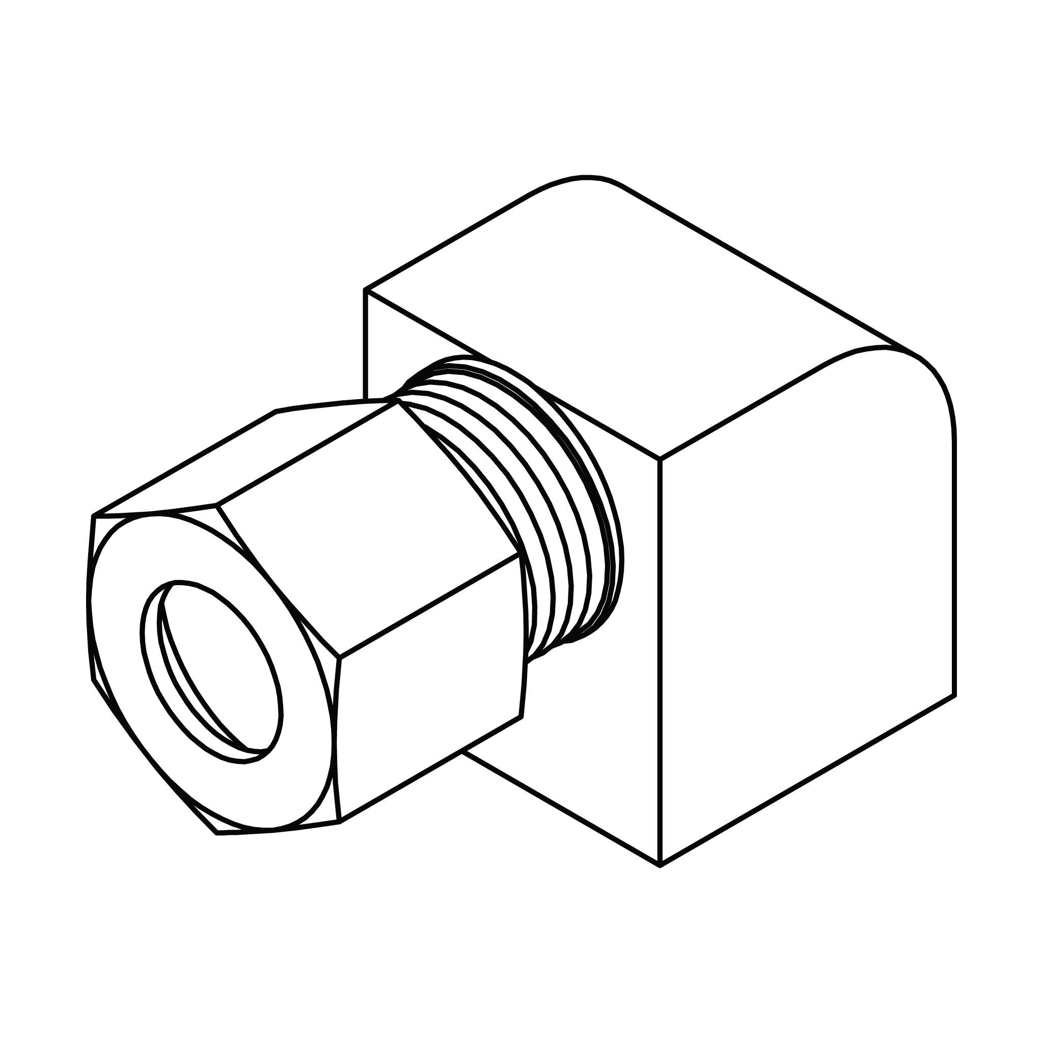 Tube to Pipe Elbow 90°