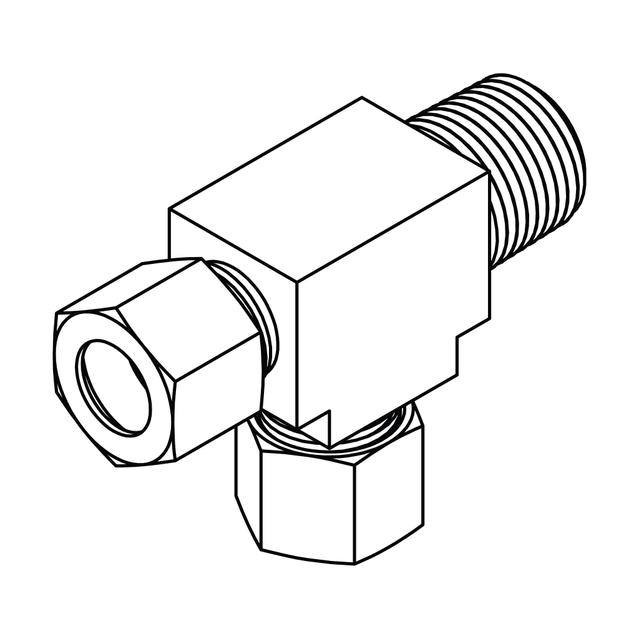 Tube to Pipe Run Tee