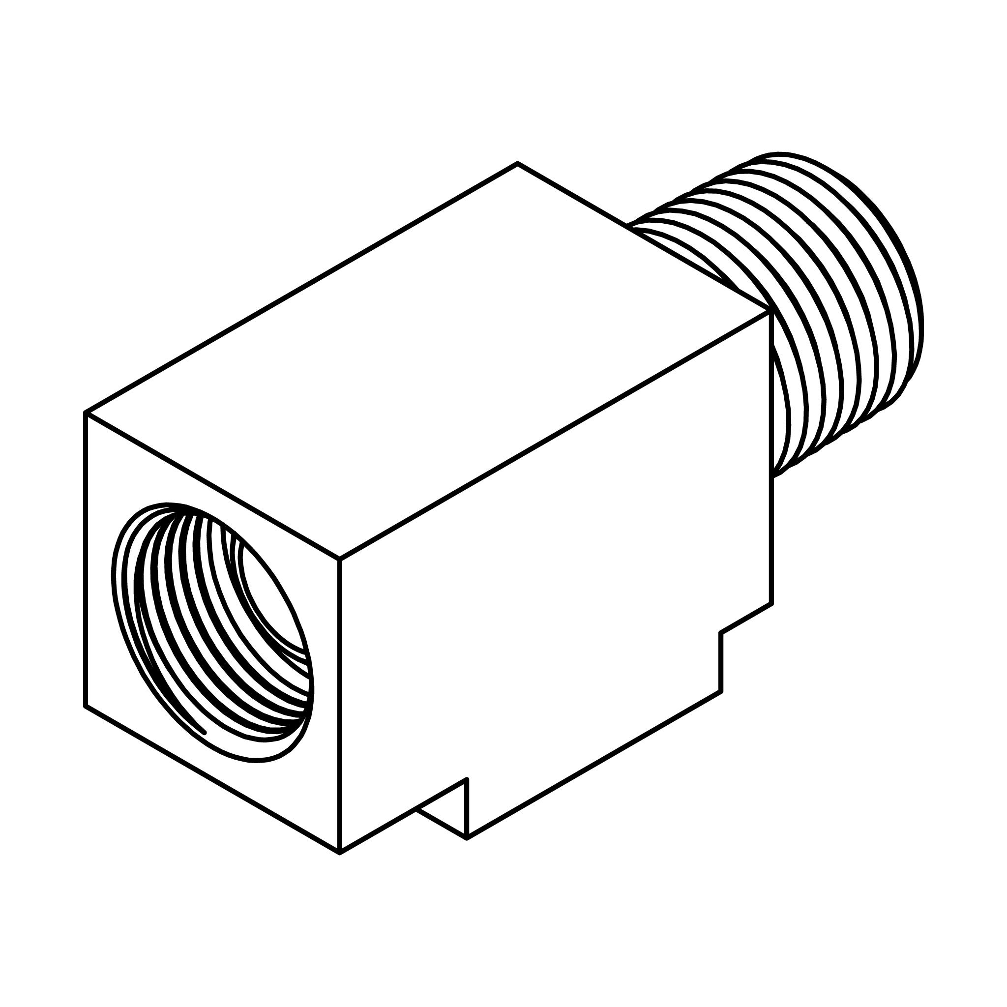Tube to Pipe Run Tee