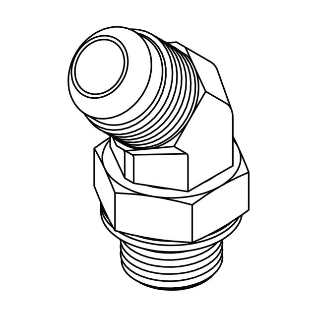 JIC to Metric Elbow 45°