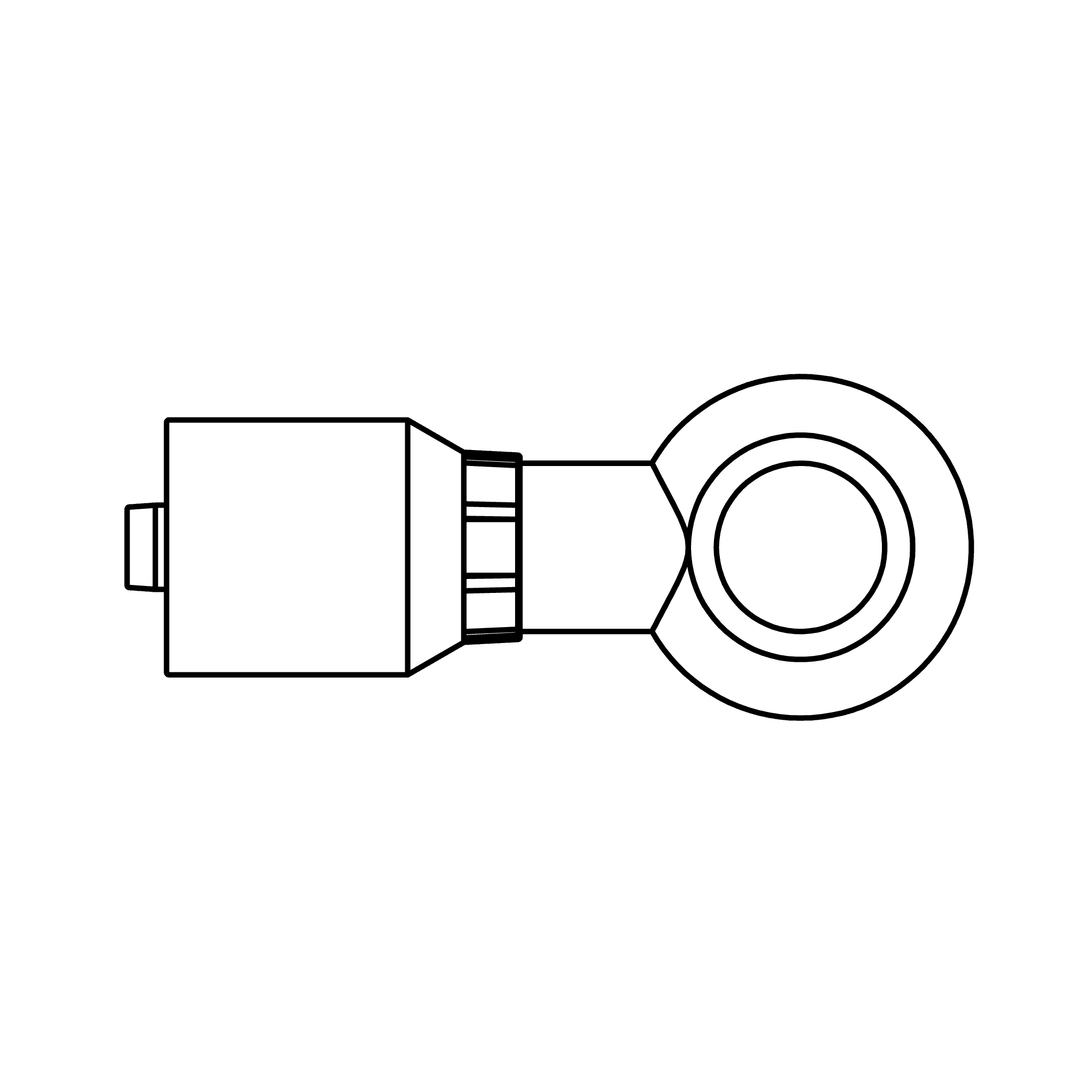 K Series-Wire Braided (Non Skive) to Metric Banjo