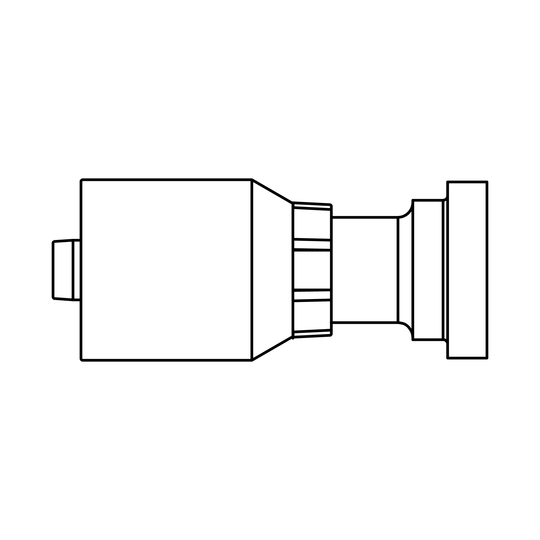 H Series-R13 (Non Skive) to Flange