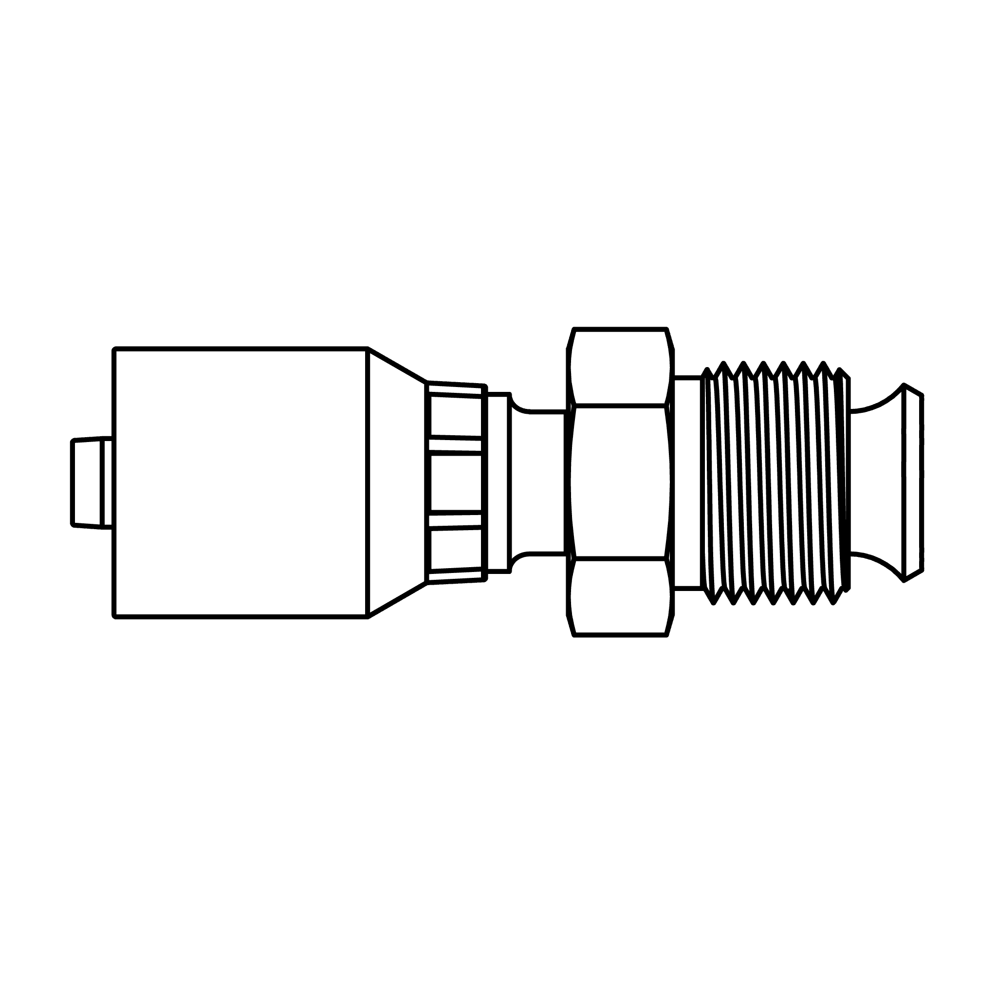 K Series-Wire Braided (Non Skive) to Inverted Flare