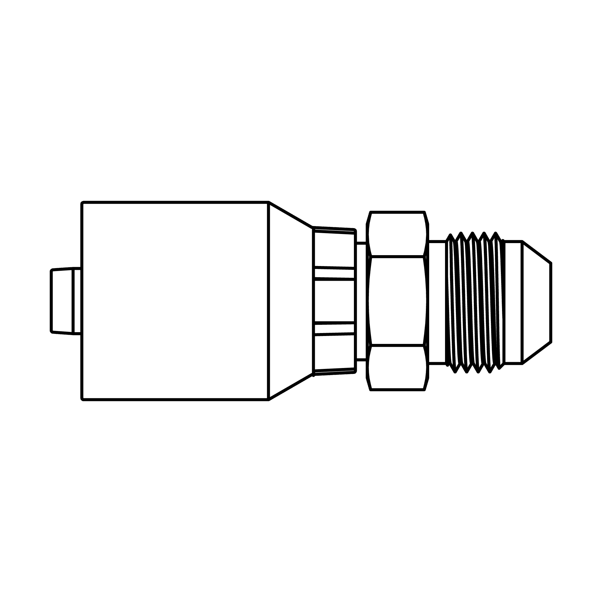 K Series-Wire Braided (Non Skive) to JIC