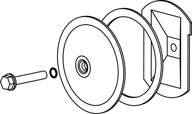 Cleanout Cover-Unplated Steel, Buna-N (Nitrile) Gasket