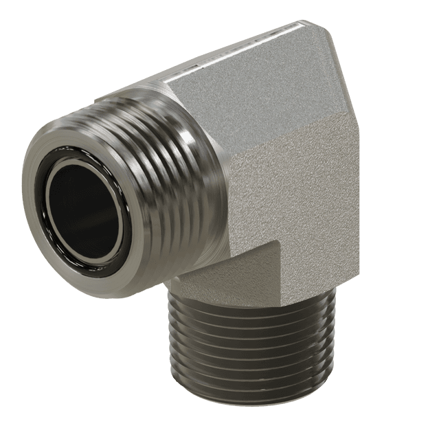 ORFS to Pipe Elbow 90°